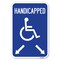 Signmission Handicapped Parking with Double Arrows Heavy-Gauge Aluminum Sign, 12" x 18", A-1218-23915 A-1218-23915 - alternate 1